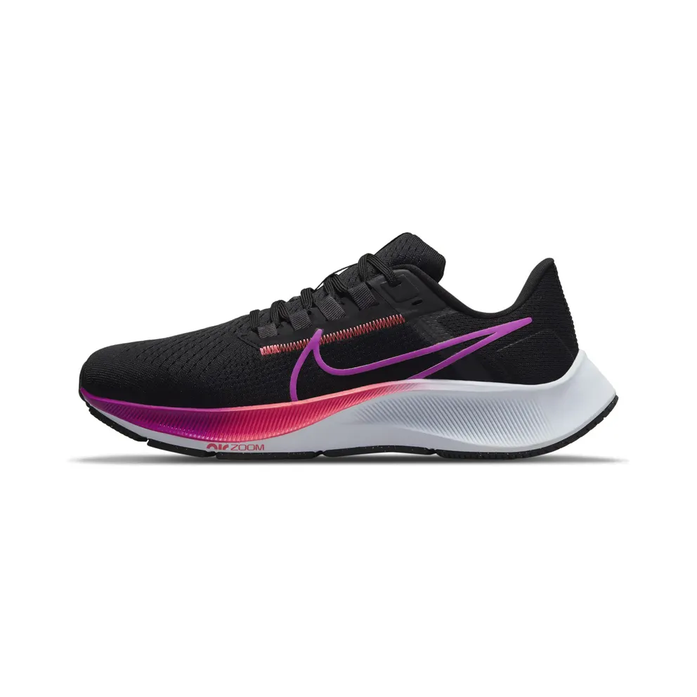 Nike Air Zoom Pegasus 38 (straat) “Black / Off-Noir / Flash Crimson / Hyper Violet” (CW7358-011)