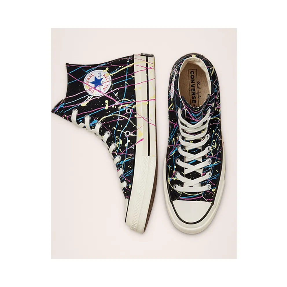 Converse Archive Paint Splatter Chuck 70 High Top Black/hyper Magenta/egret (170801C)