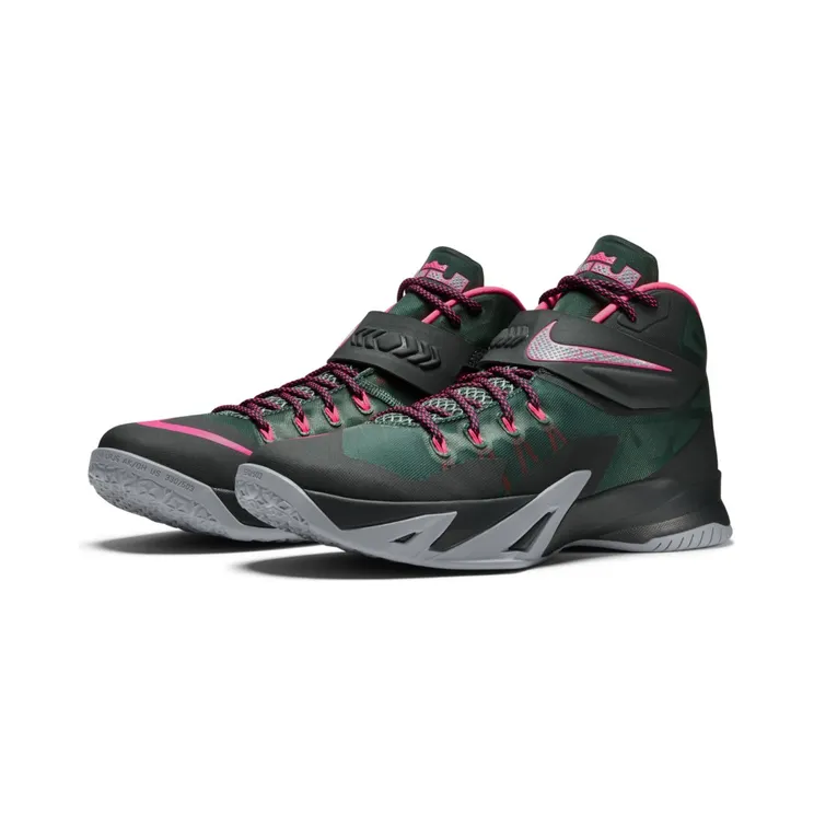 LeBron Soldier 8 Mineral Slate/Seaweed-Magnet Grey-Hyper Punch (653641-363)