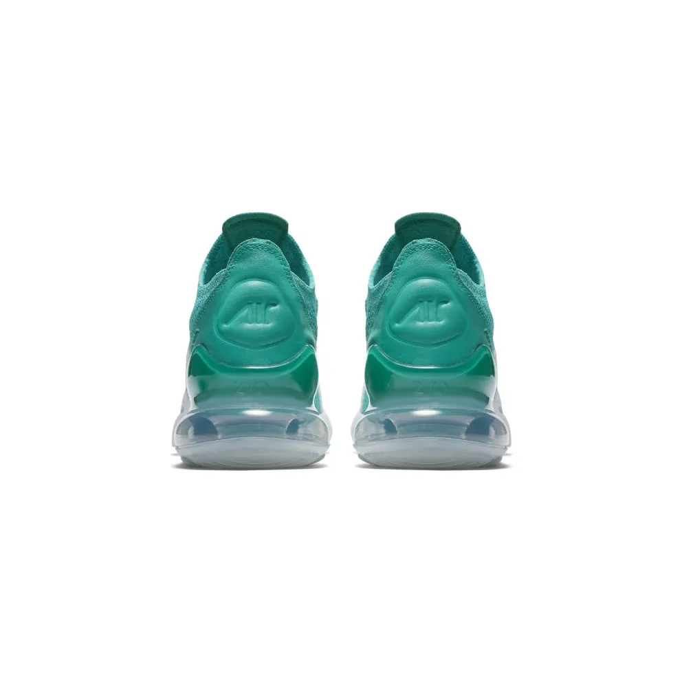 Nike Air Max 270 Flyknit Clear Emerald (W) Clear Emerald/Black-Pure Platinum-White (AH6803-300)