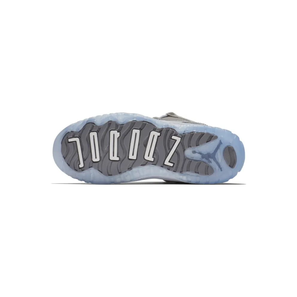 Jordan 11 Retro Low Cool Grey (PS) Medium Grey/White-Gunsmoke (505835-003)