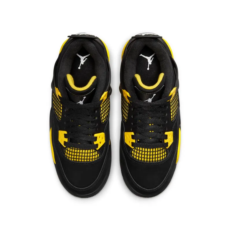 Air Jordan 4 Retro Black/Tour Yellow/White (408452-017)