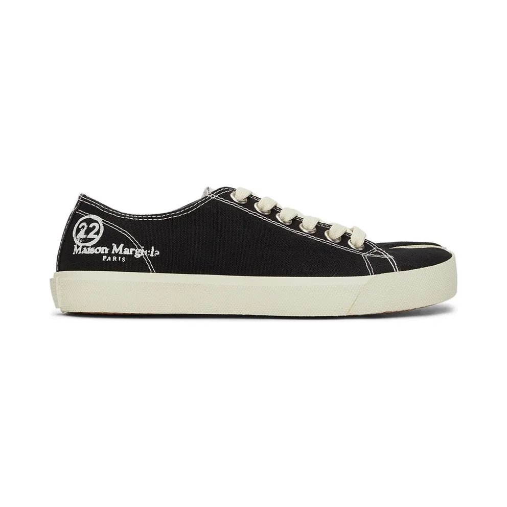 Maison Margiela Black Canvas Tabi Sneakers (S58WS0110 P1875)