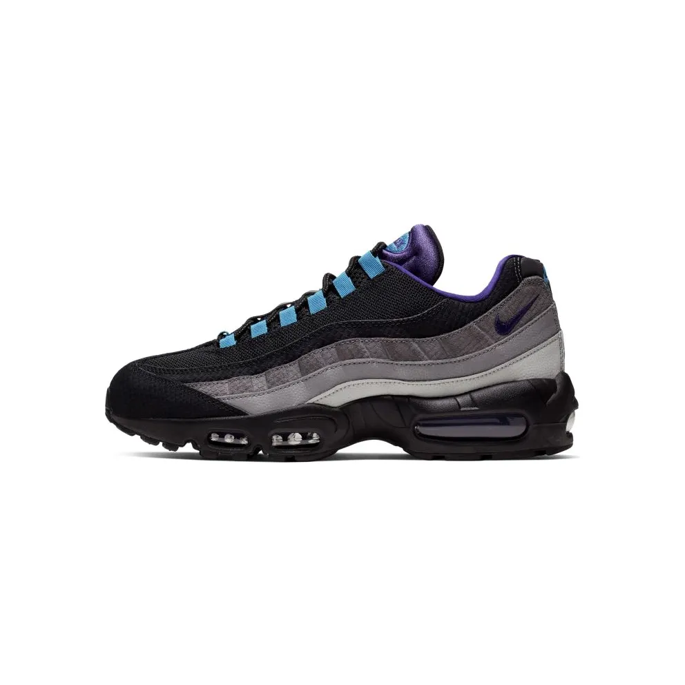 Nike Air Max 95 Black Court Purple Teal Nebula Black/Court Purple-Teal Nebula-Thunder Grey-Gunsmoke-Atmosphere Grey (AO2450-002)