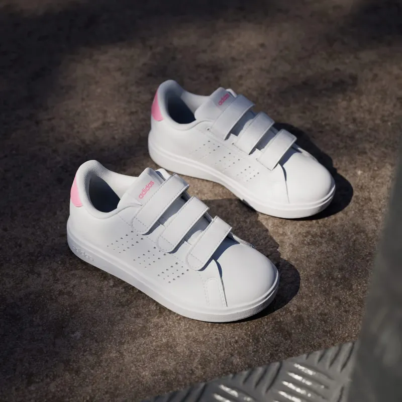 Adidas Advantage Base 2.0 Kids Cloud White / Bliss Pink / Core Black (ID1305)