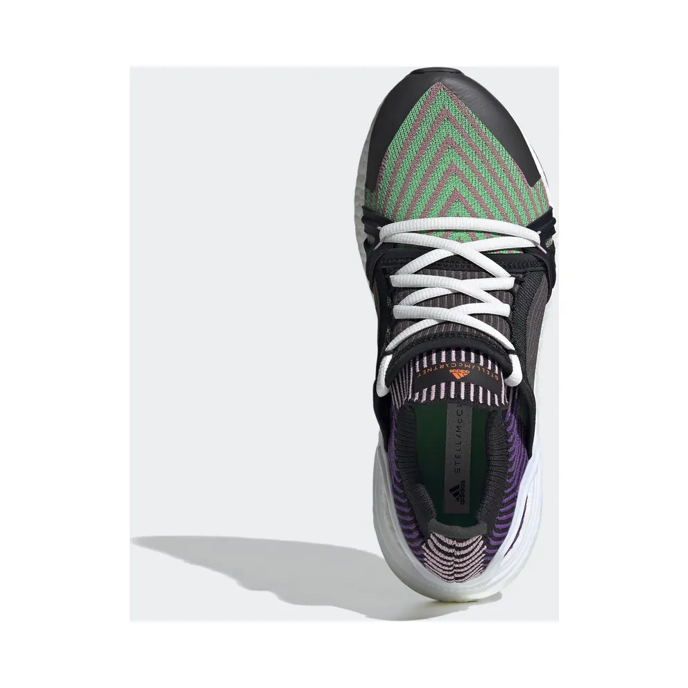 adidas Ultra Boost 20 Stella McCartney Semi Flash Green Sharp Purple (W) Core Black/Semi Flash Green/Sharp Purple (FU8975)