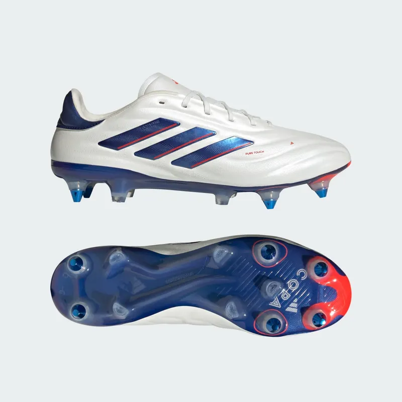 adidas Copa Pure 2 Elite SG Cloud White Lucid Blue Solar Red (IG8694)