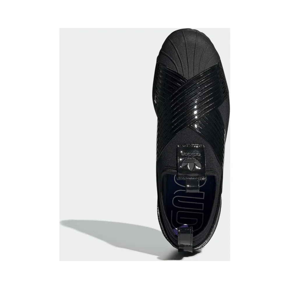 adidas Superstar Slip-On Triple Black (W) Core Black/Core Black/Collegiate Purple (BD8055)