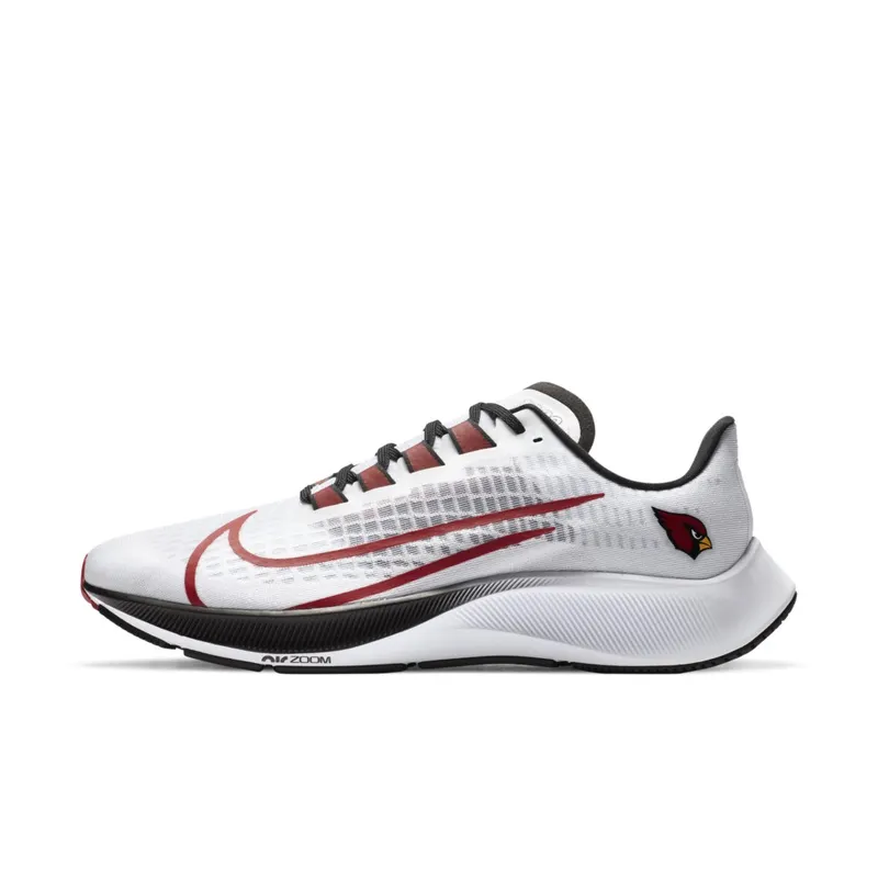 Nike Air Zoom Pegasus 37 Arizona Cardinals White/Pure Platinum-Black-Tough Red (CZ5440-100)