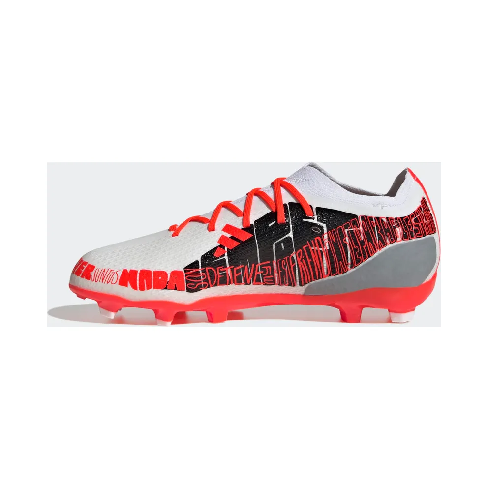 adidas X Speedportal Messi.1 Firm Ground Football Boots Cloud White / Core Black / Solar Red (GW8389)