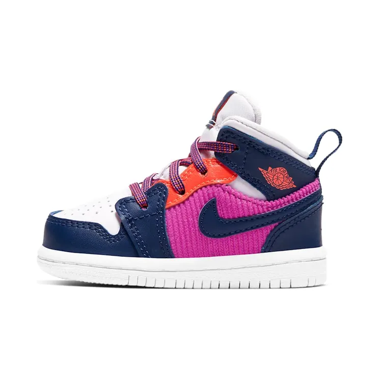 Jordan 1 Mid Fire Pink Barely Grape (644507-602)