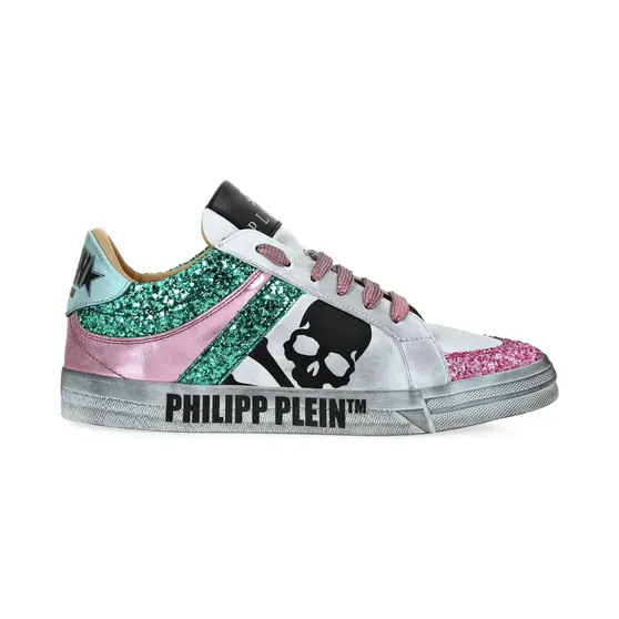 Philipp Plein Glitter Skull “White” (PABSWSC2589PLE010N)