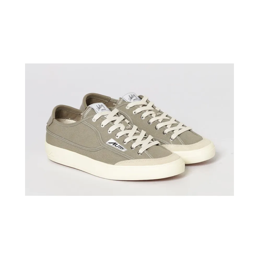 Autry Windscape Sneakers in Cotton Canvas Green (SCLMCU03)