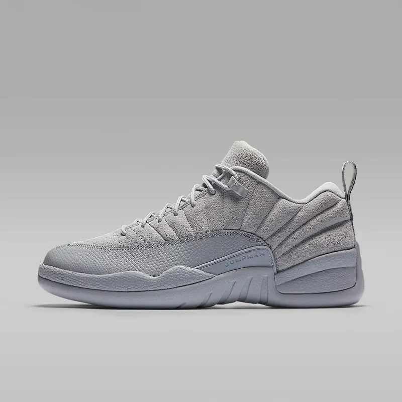 Jordan 12 Retro Low Wolf Grey Wolf Grey/Armory Navy-Electrolime (308317-002)
