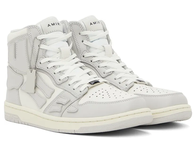 AMIRI Gray Skel High-Top Sneakers (PF22WFS002-030) (4)