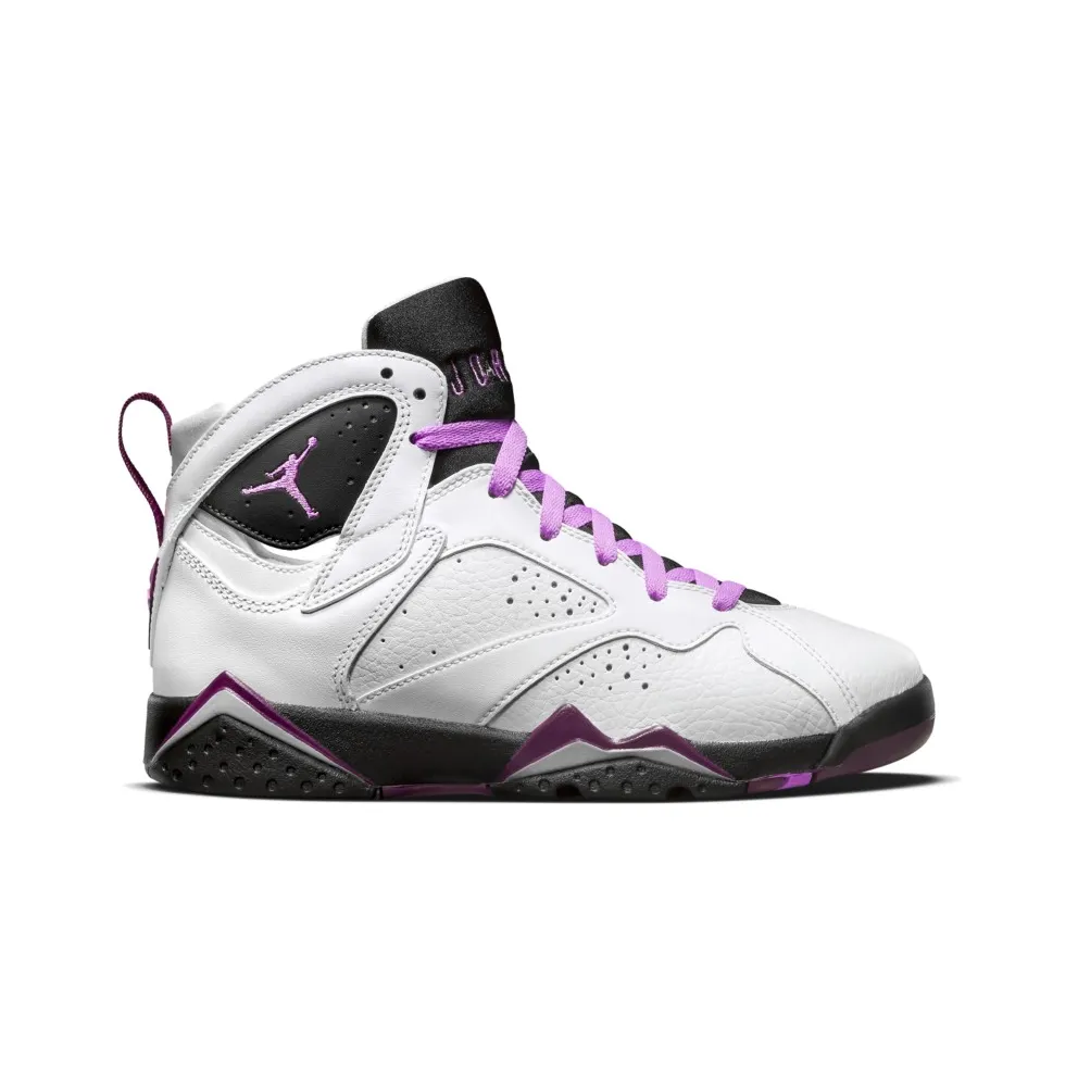 Jordan 7 Retro Fuchsia Glow (GS) White/Fuchsia Glow-Black-Mulberry (442960-127)