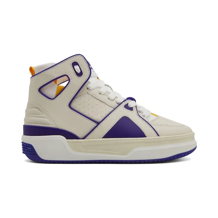 Just Don Basketball Courtside Hi White Purple (32JUSQ01 226350 74)