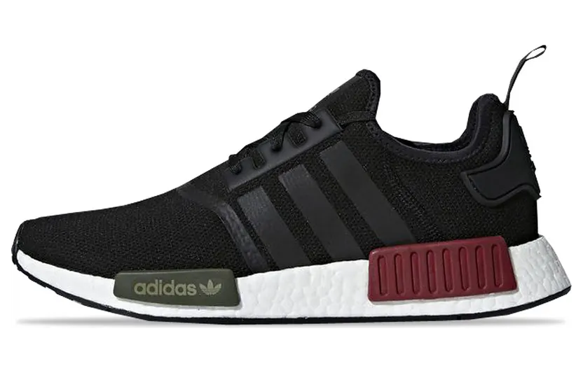 adidas NMD R1 Core Black Collegiate Burgundy