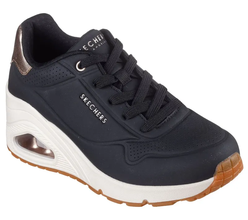 Skechers Uno Wedge – HI Steps Sneaker Black