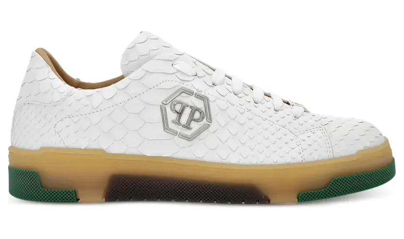 Philipp Plein Real Python low-top sneakers – Wit (FAESUSC0808PLE029P)
