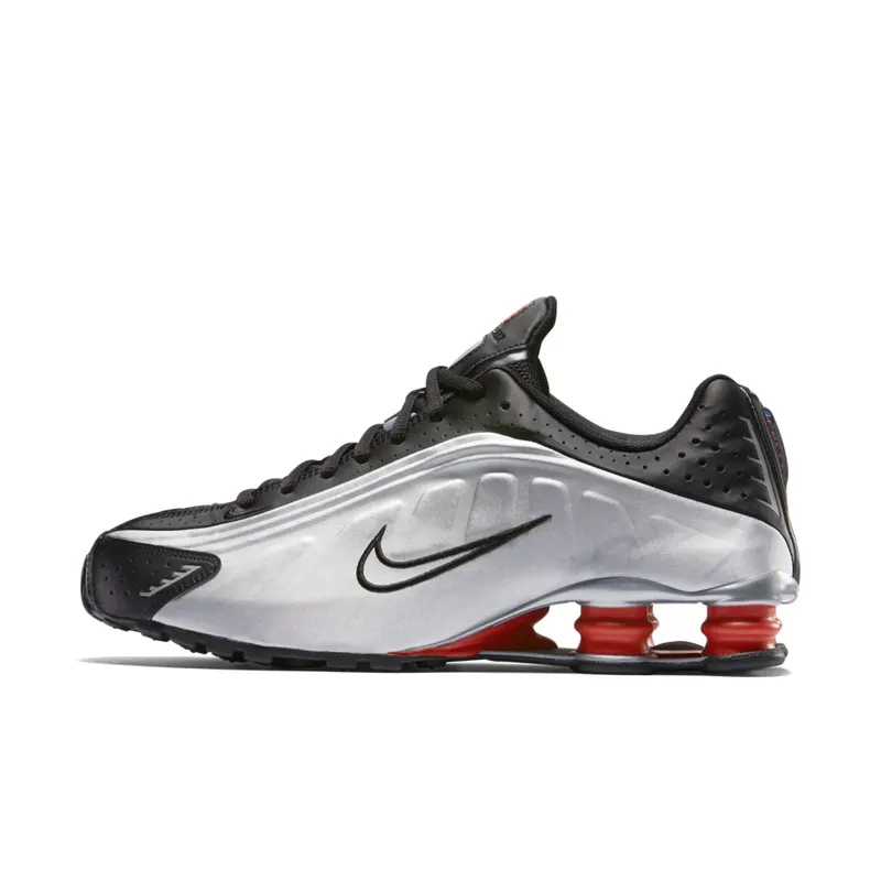 Nike Shox R4 Black Silver Orange (2015) Black/Metallic Silver-Max Orange-Metallic Silver (104265-065)