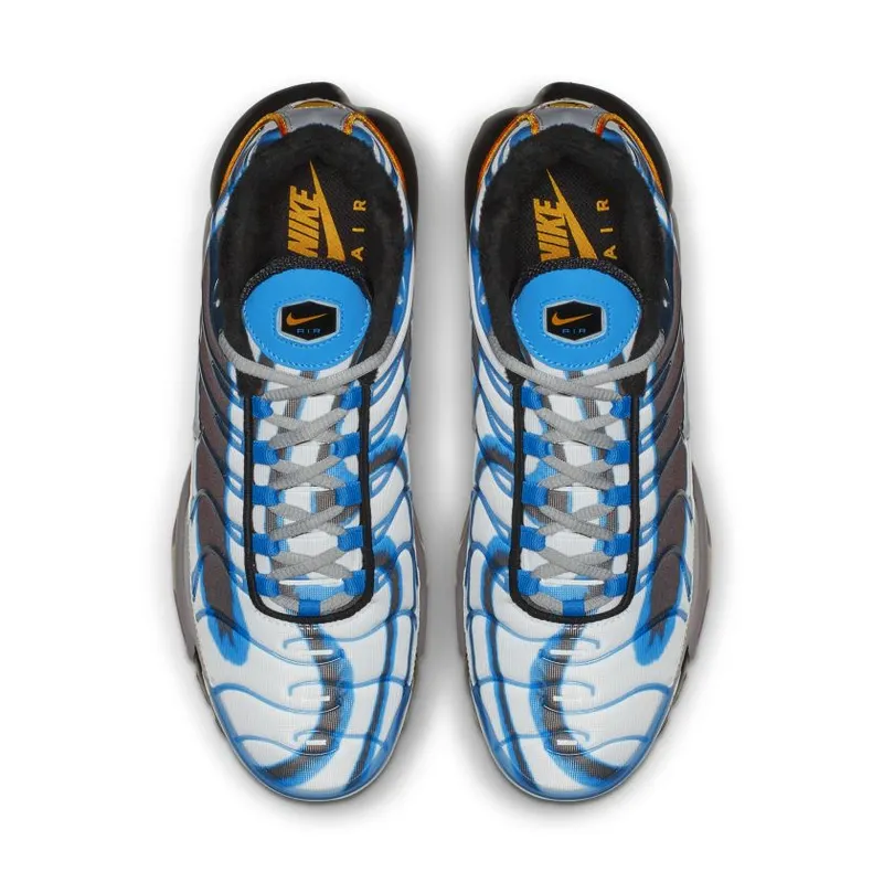 Nike Air Max Plus Deluxe Photo Blue/Wolf Grey-Orange Peel-Black-White-Metallic Silver (815994-400)