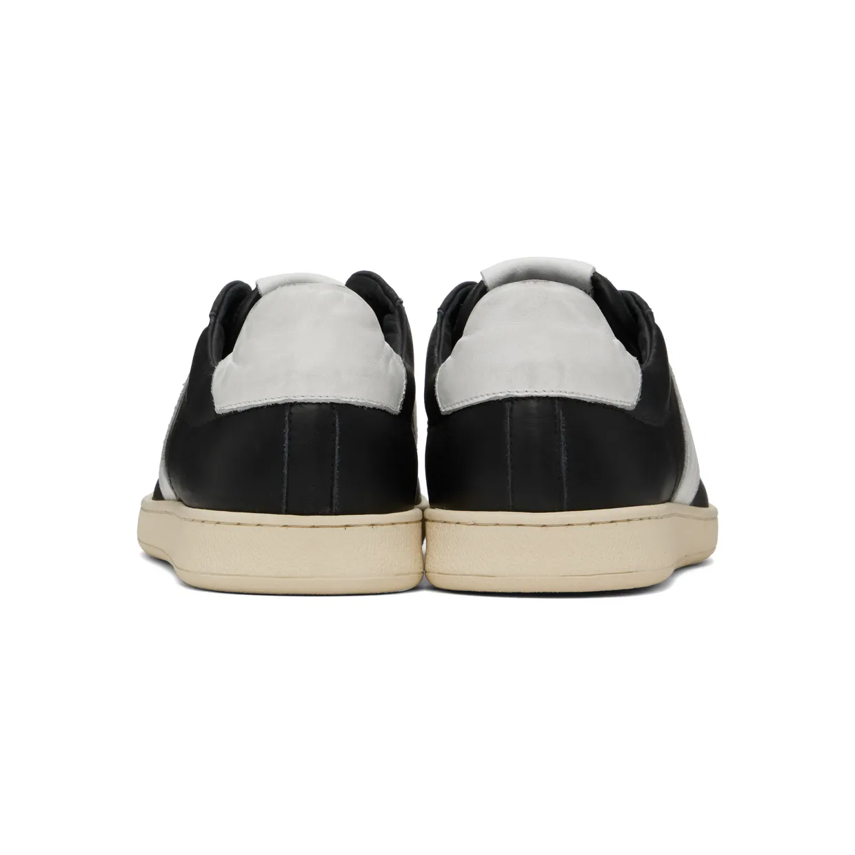 Rhude Black & White Court Sneakers (RHFW22FO08489500***) (2)