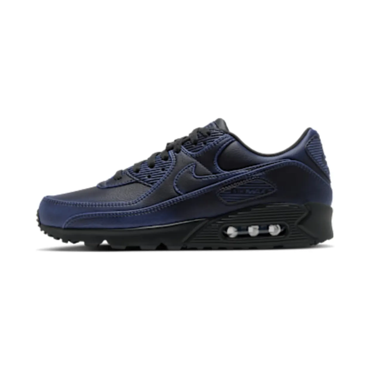Nike Air Max 90 Dark Smoke Grey / University Blue / Dark Smoke Grey (IQ7130-002)