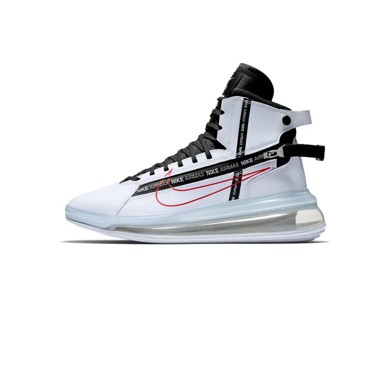 Nike Air Max 720 Saturn “White / University Red / Black” (AO2110-100)