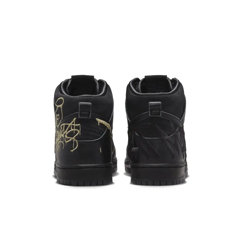 Nike SB Dunk High Pro Black/Metallic Gold/Black – “Black / Metallic Gold / Black” (DH7755-001)