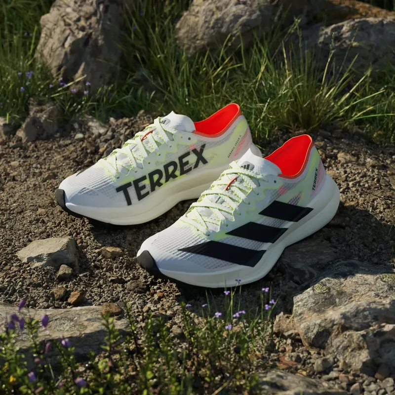 Adidas Terrex Agravic Speed 2 Trail Running Shoes Cloud White / Core Black / Semi Impact Orange (JS3537)