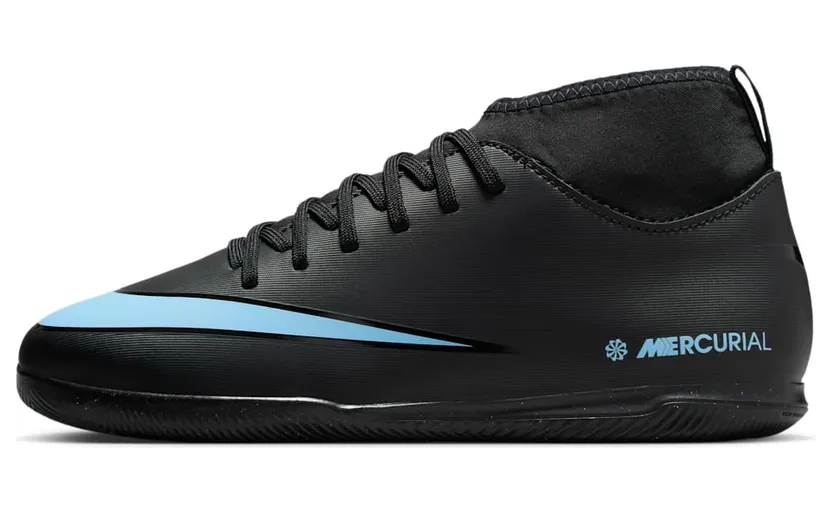 Nike Mercurial Superfly 10 Club IC Shadow Pack “Black / Ice Blue” (FQ8320-001)