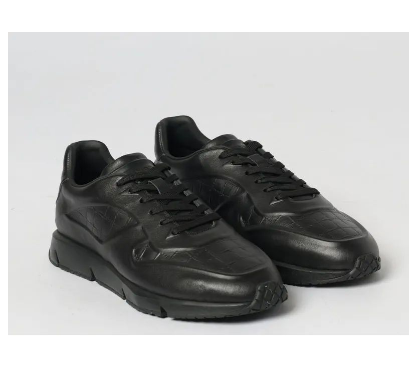 Cesare Paciotti Leather Sneakers Black (MU69800SV039)