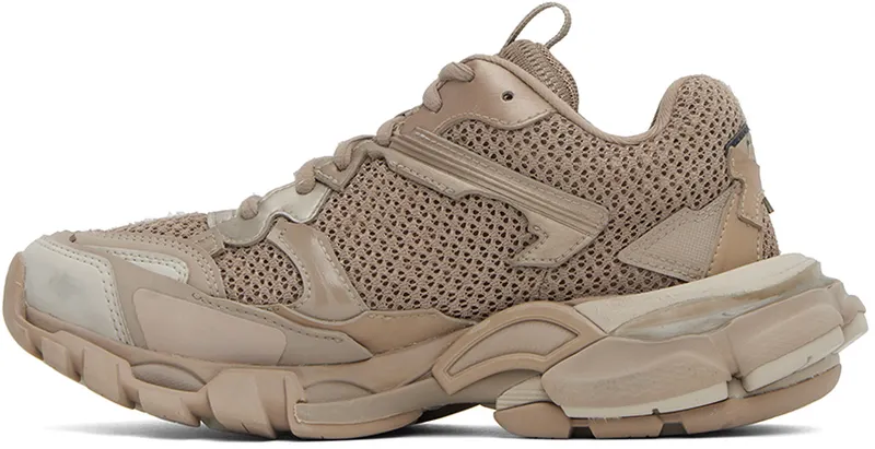 Balenciaga Beige Track 3 Low Top Sneakers (700873 W3RF3)