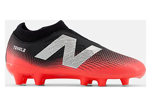New Balance Tekela Magique V4+ Junior FG Black Energy Red Metallic Silver (GS/PS) (SJT3FR45)