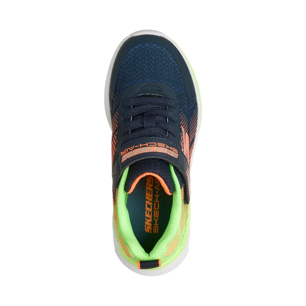 Skechers Microspec Max Velocity Sneaker Marine/Limoen