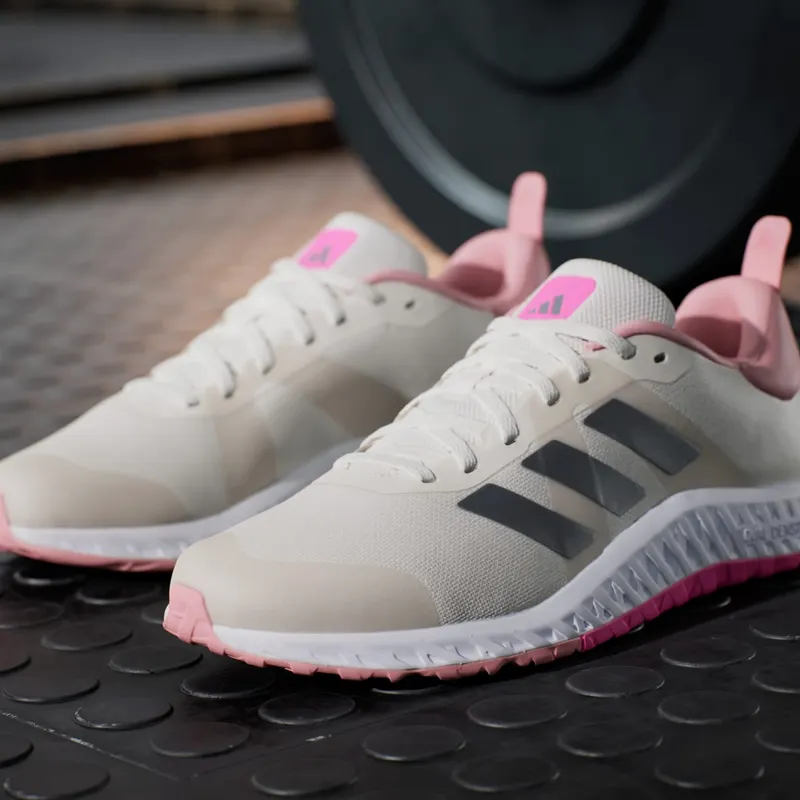 adidas Everyset Trainer Chalk White Iron Metallic Lucid Pink (ID8661)