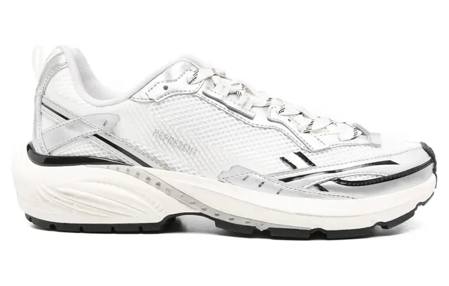Represent Storm-Torn Mesh “White/Silver” (MLM100782-725 CREAM)