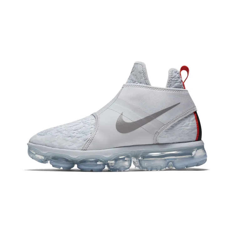 Nike Air VaporMax Chukka Slip “Pure Platinum / White / Team Orange / Reflect Silver” (AO9326-001)