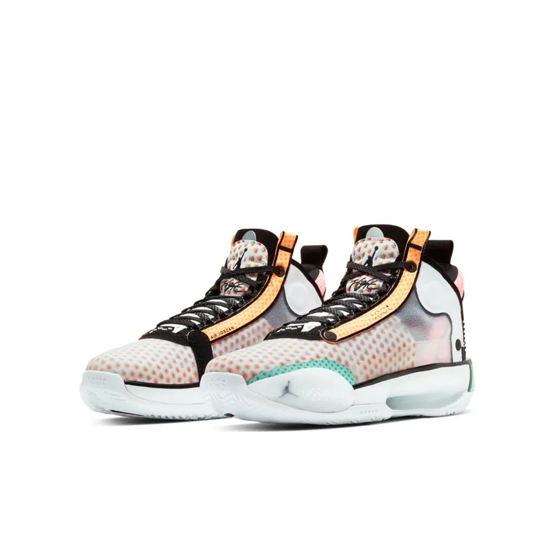 Jordan XXXIV Low Guo Ailun Pop Art (GS) White/Multi-Color (CZ7743-100)