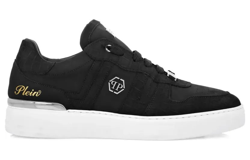 Philipp Plein Nubuck low-top Cocco sneakers – Zwart (FAESUSC0820PLE067N)