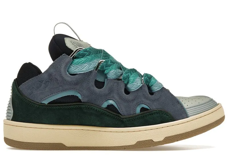 Lanvin Curb Sneaker Grey Dark Green Light Blue (FM-SKRK11-DRAG-A22-2040)