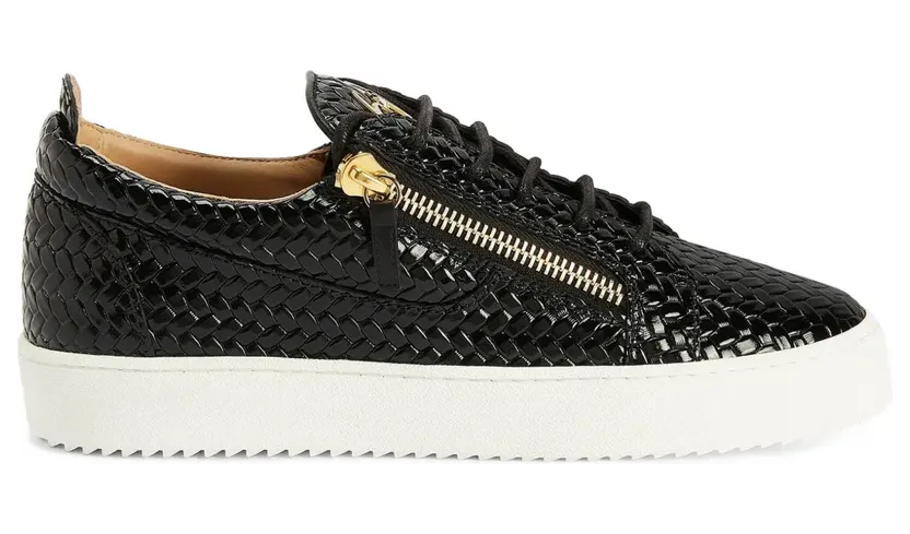 Giuseppe Zanotti Frankie Sneakers mit doppeltem Reißverschluss – Schwarz (RM50012001)