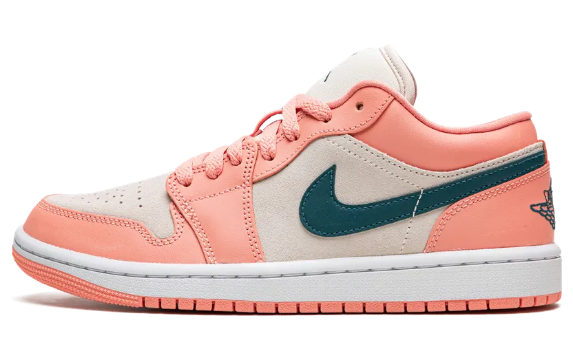 Air Jordan 1 Low Light Madder Root – “Coral Pink / Dark Teal / White” (DC0774-800)