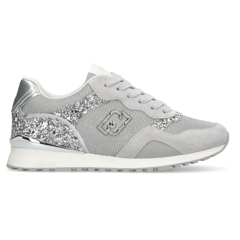 Liu Jo sneaker Glitter/Mesh/Cow Sue Loft/Silver (BF5015TX493S3024)