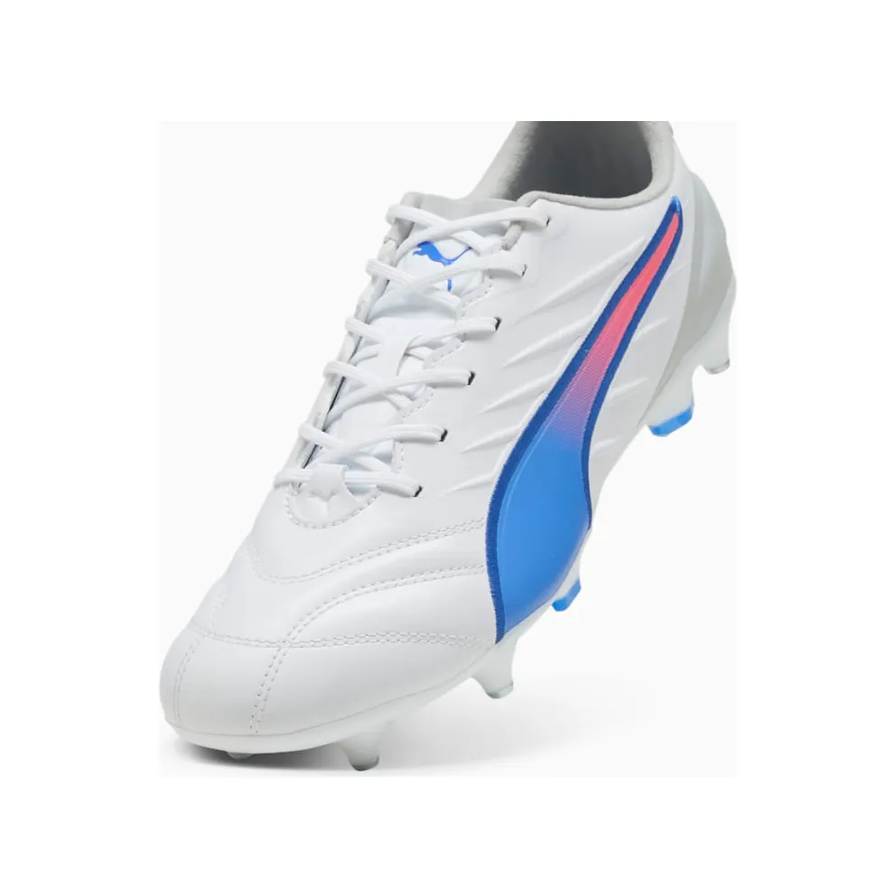 Puma King Pro MxSG White Bluemazing Flat Light Grey Sunset Glow (107870-02)