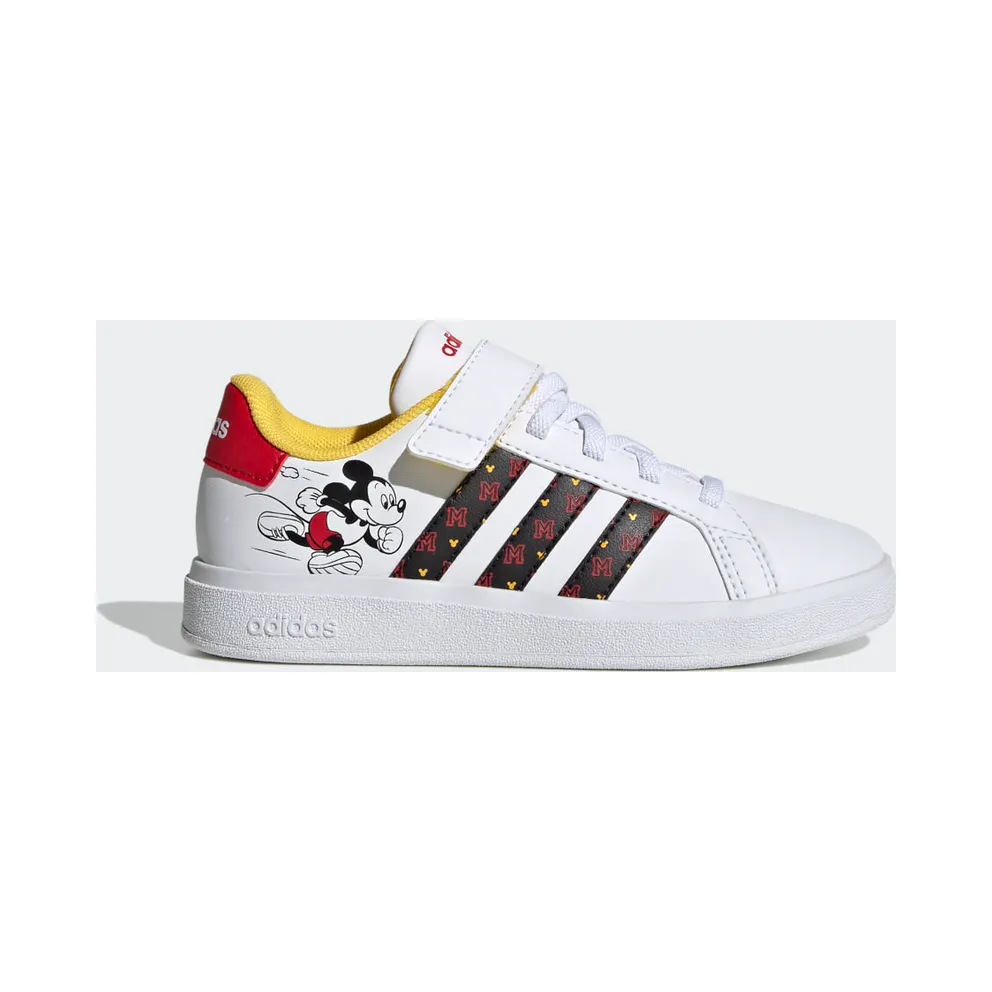 Adidas adidas x Disney Grand Court Mickey Lifestyle Court Hook-and-Loop Cloud White / Core Black / Better Scarlet (HP7760)