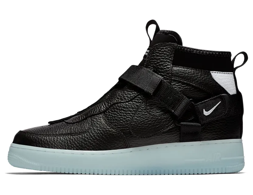 Nike Air Force 1 Mid Utility Black Half Blue