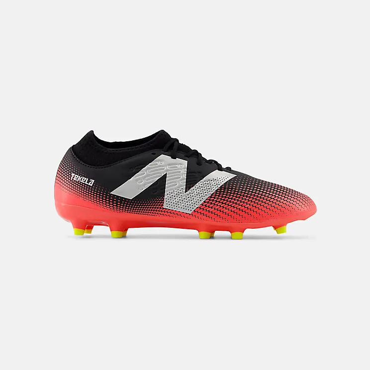 New Balance Tekela Magique V4+ FG Black Energy Red Metallic Silver (ST3FR45)