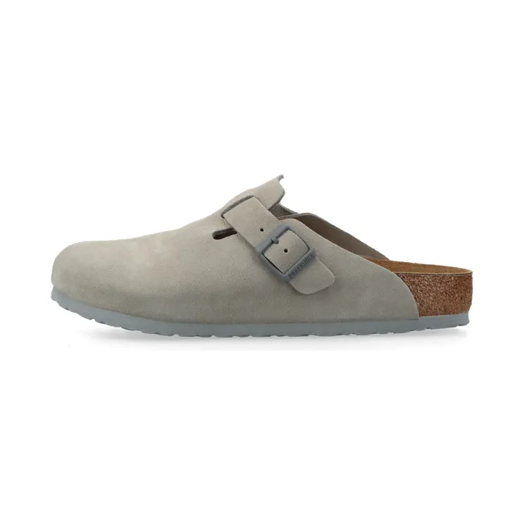 Birkenstock Boston Suede Leather (stone coin) – 1027688